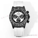 AAA Swiss Copy Diw Rolex Carbon Cosmograph Daytona Cream Dial Watch with 4801